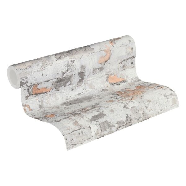 Tapete Beige, Creme, Grau, Silber AS-Creation Vliestapete (369292)