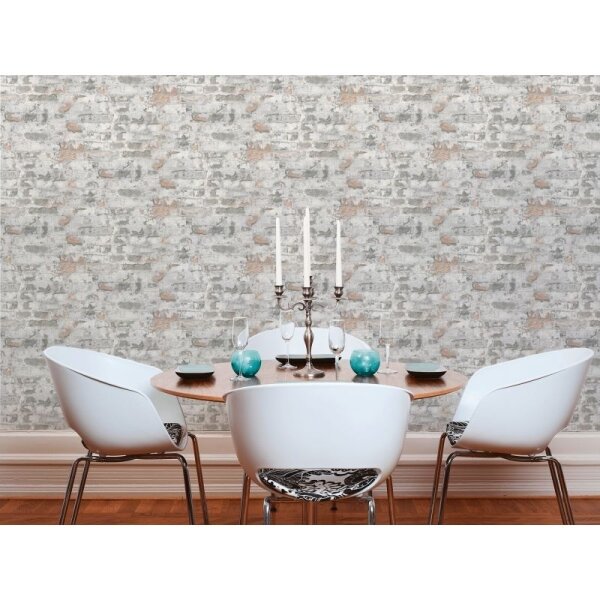 Tapete Beige, Creme, Grau, Silber AS-Creation Vliestapete (369292)