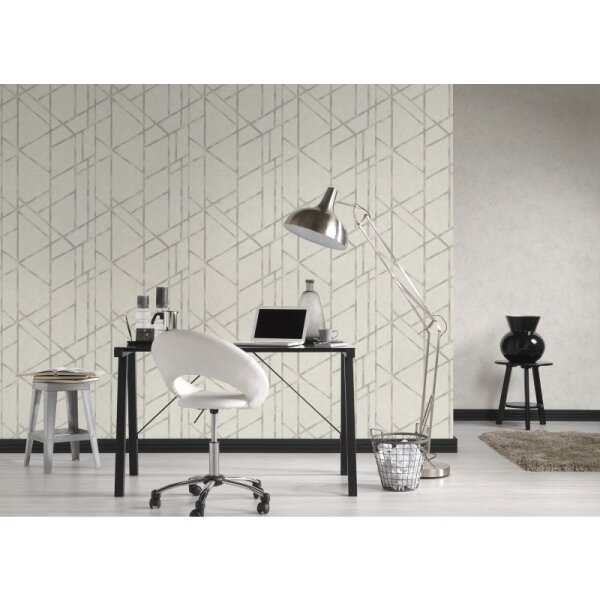 Tapete Beige, Creme, Grau, Silber livingwalls Vliestapete (369285)