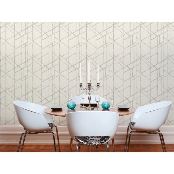 Tapete Beige, Creme, Grau, Silber livingwalls Vliestapete (369285)