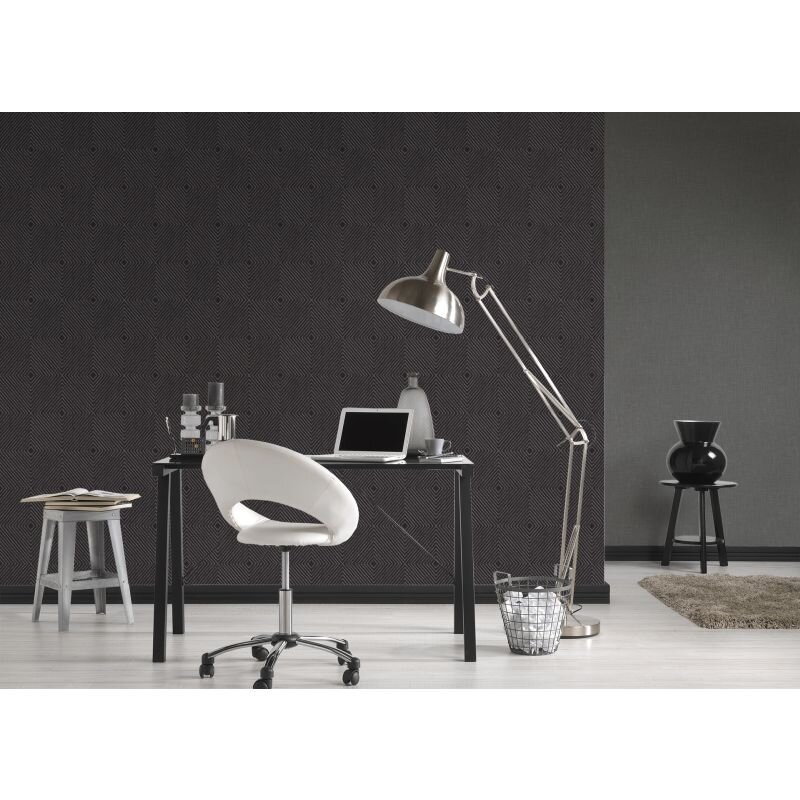 Tapete Schwarz, Anthrazit livingwalls Vliestapete (369265)