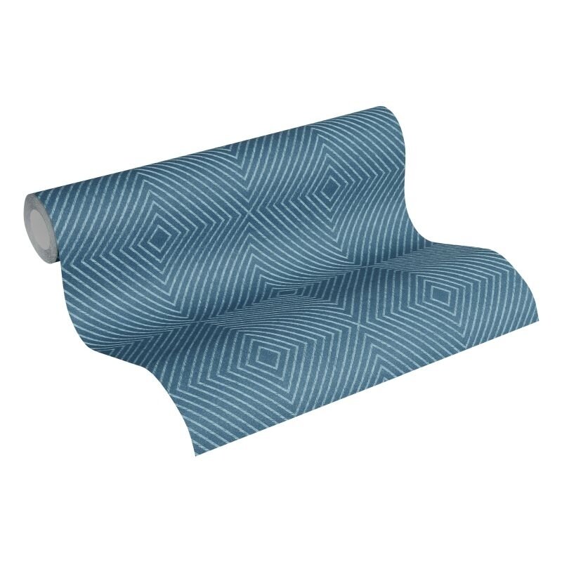 369264 Tapete Blau Grafik Geometrie Skandinavisch Vliestapete livingwalls