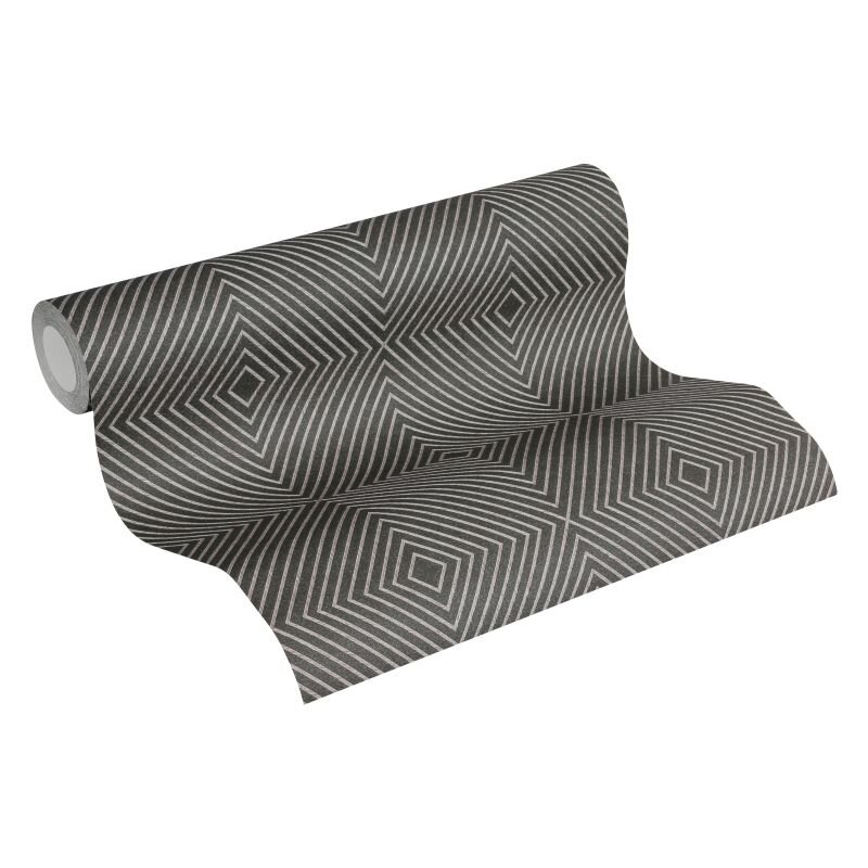 369261 Tapete Grau Silber Grafik Geometrie Skandinavisch Vliestapete livingwalls