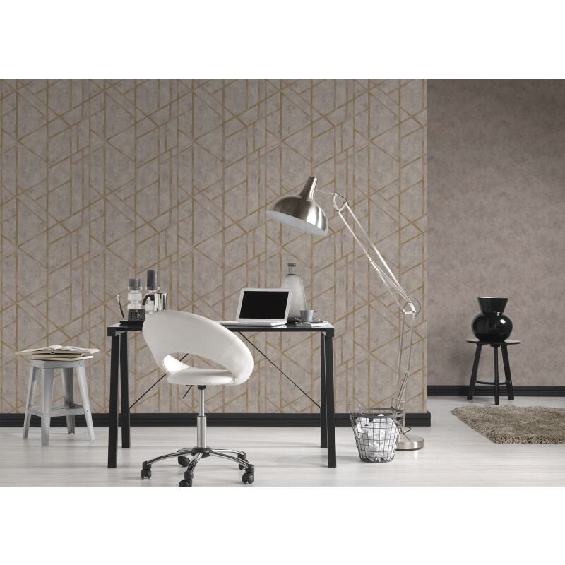 Tapete Beige, Creme, Grau, Silber livingwalls Vliestapete (369243)