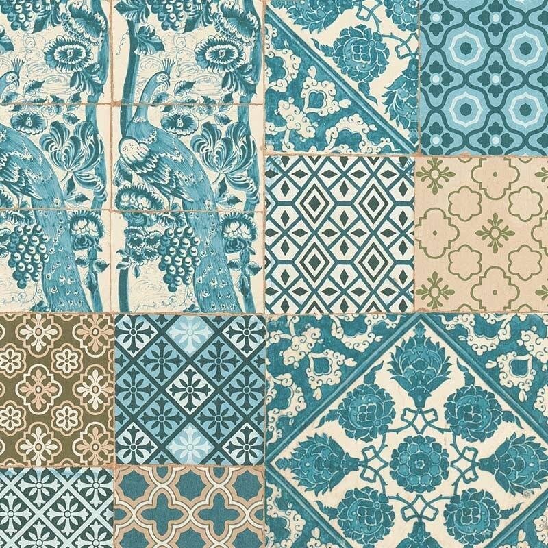 Tapete Grün, Türkis livingwalls Vliestapete (369233)