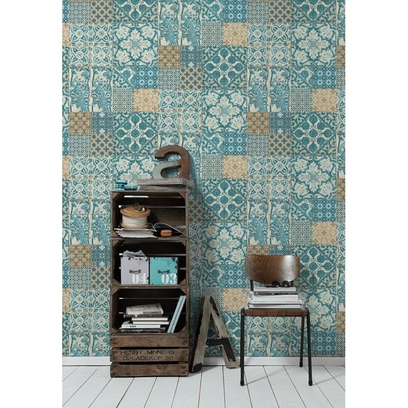Tapete Grün, Türkis livingwalls Vliestapete (369233)