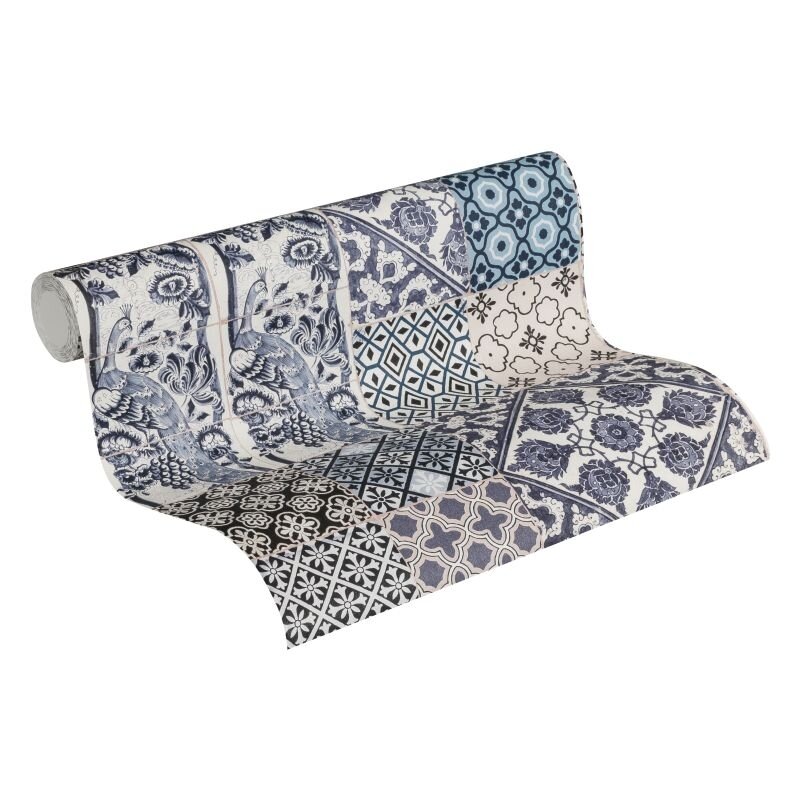369232 Tapete Blau Vliestapete Mosaik Kachel Fliese Orientalisch Marokkanisch livingwalls
