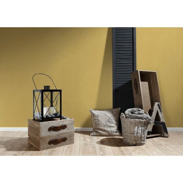 Tapete Gelb, Vanille livingwalls Vliestapete (369221)