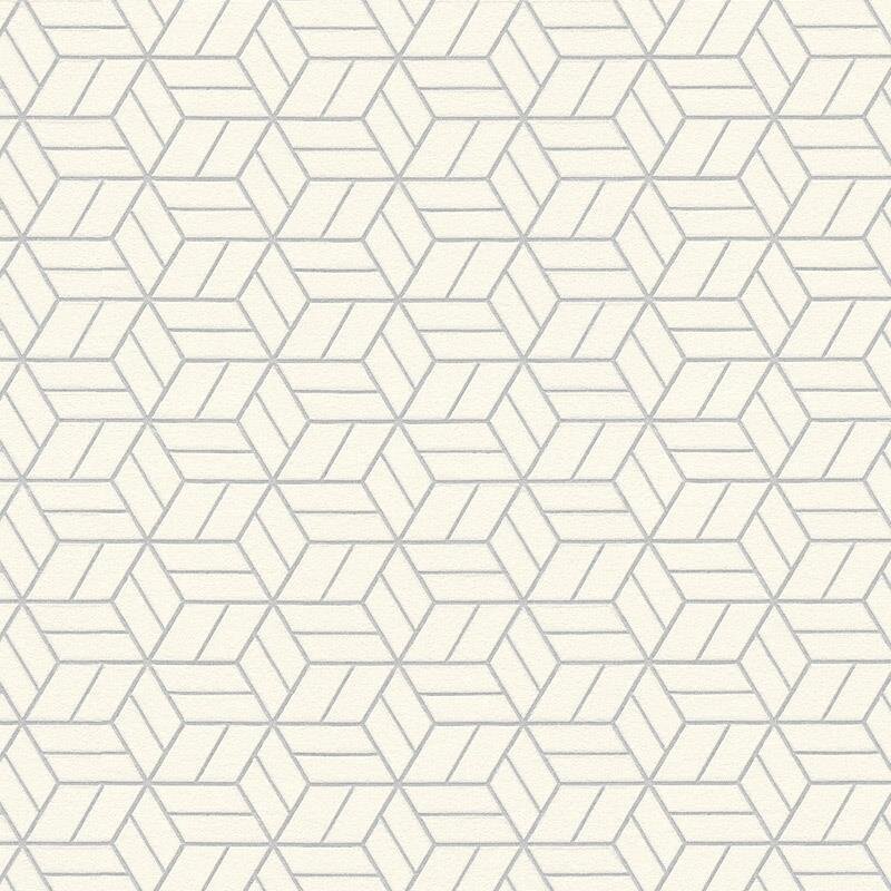 Tapete Grau, Silber, Weiß livingwalls Vliestapete (369203)