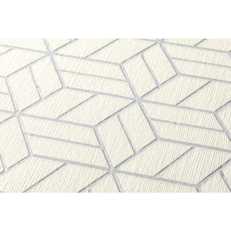 Tapete Grau, Silber, Weiß livingwalls Vliestapete (369203)