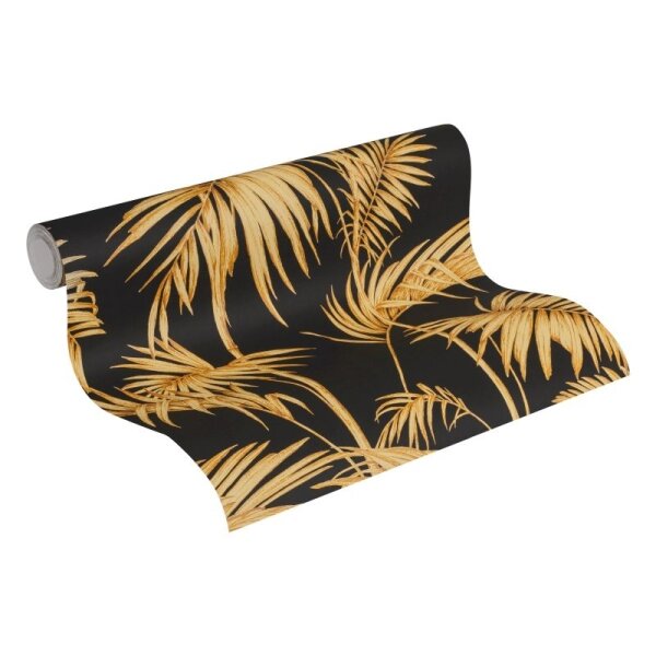 Tapete Orange, Terrakotta, Schwarz, Anthrazit livingwalls Vliestapete (369195)