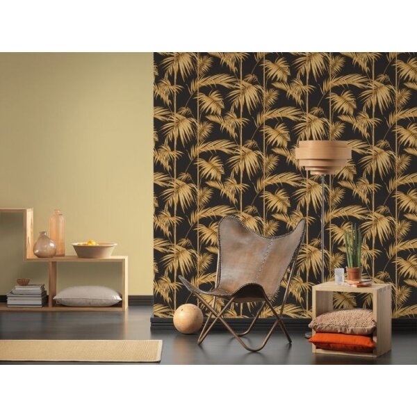 Tapete Orange, Terrakotta, Schwarz, Anthrazit livingwalls Vliestapete (369195)