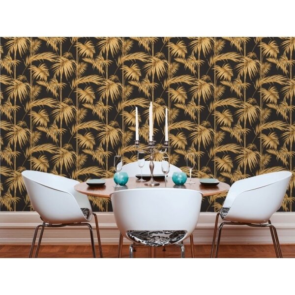 Tapete Orange, Terrakotta, Schwarz, Anthrazit livingwalls Vliestapete (369195)