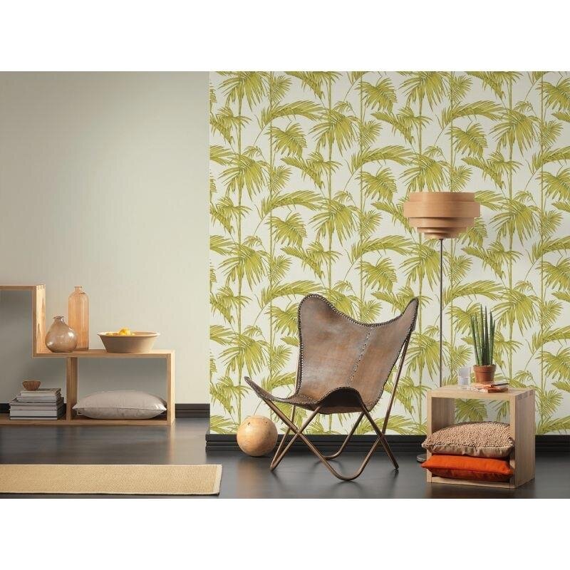 Tapete Grün, Weiß livingwalls Vliestapete (369194)