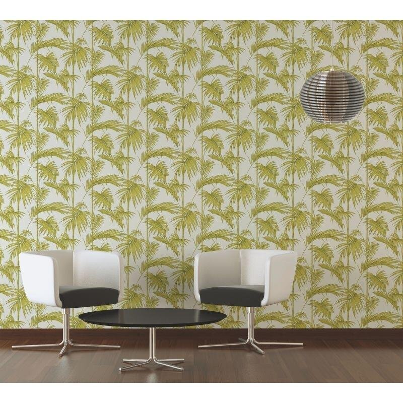 Tapete Grün, Weiß livingwalls Vliestapete (369194)