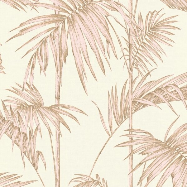 Tapete Beige, Creme, Rosa, Rose livingwalls Vliestapete (369193)