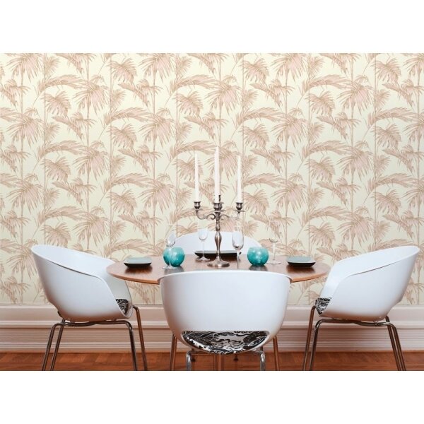 Tapete Beige, Creme, Rosa, Rose livingwalls Vliestapete (369193)