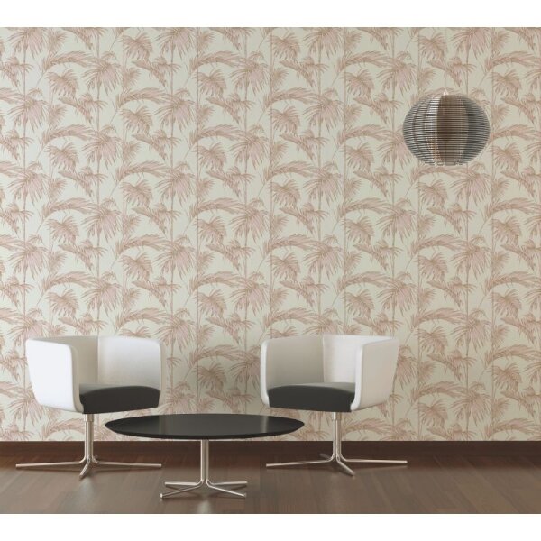 Tapete Beige, Creme, Rosa, Rose livingwalls Vliestapete (369193)