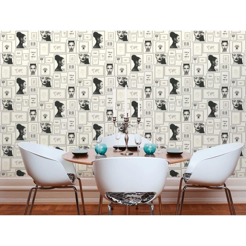 Tapete Grau, Silber, Weiß livingwalls Vliestapete (369182)