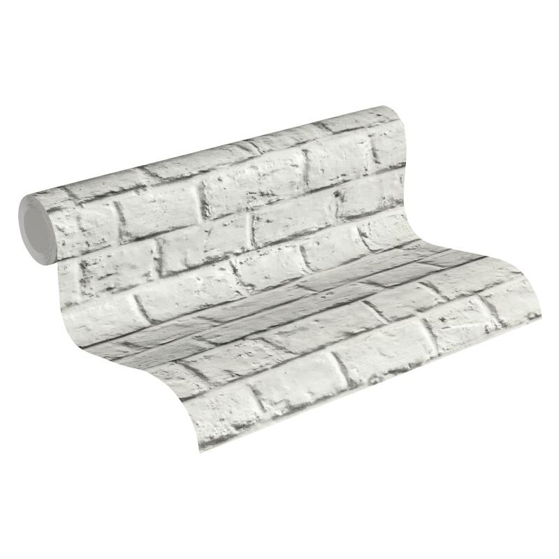 369122 Tapete Steinoptik Industrial Loft Grau Silber livingwalls