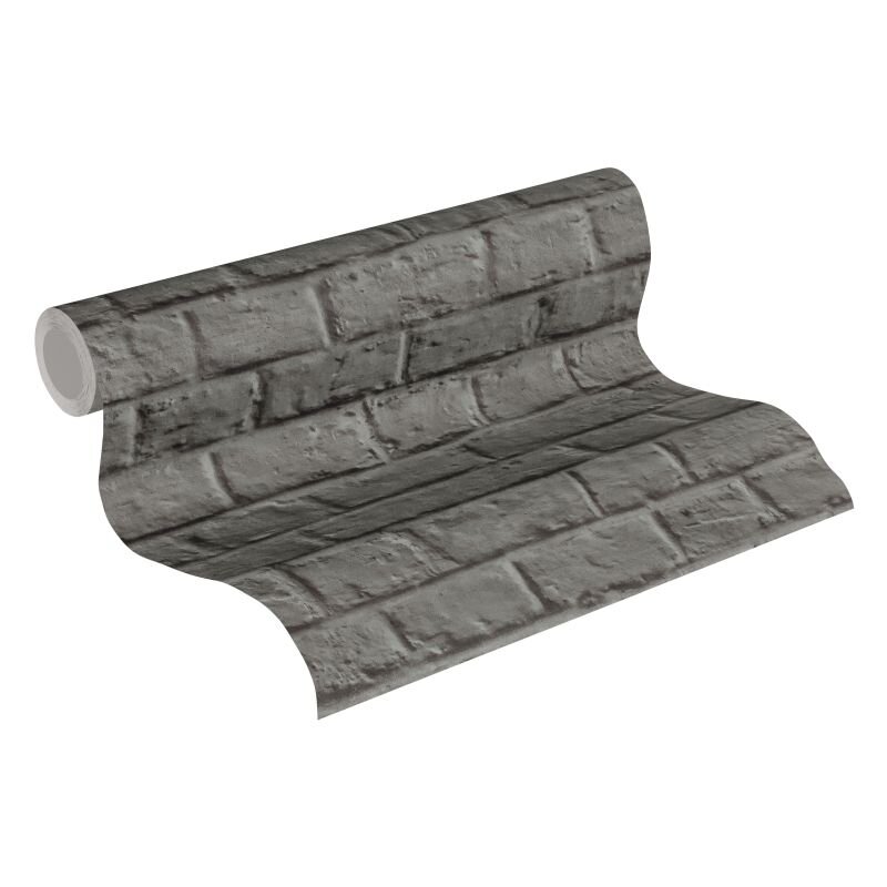 Tapete Schwarz, Anthrazit livingwalls Vliestapete (369121)