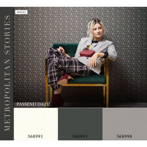 Tapete Schwarz, Anthrazit livingwalls Vliestapete (368993)