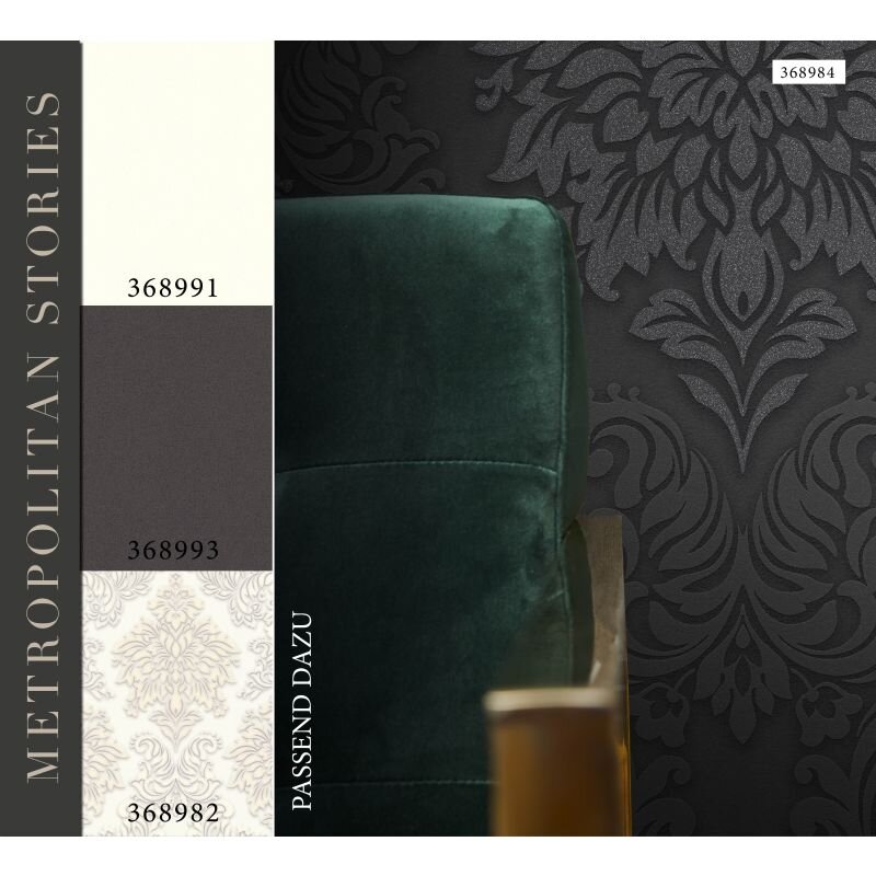 Tapete Schwarz, Anthrazit livingwalls Vliestapete (368984)