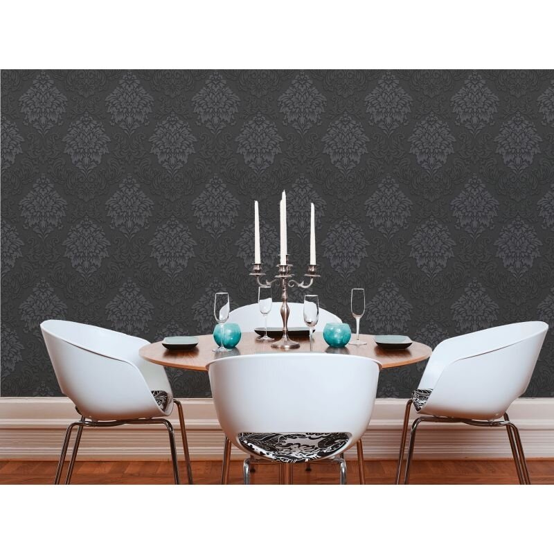 Tapete Schwarz, Anthrazit livingwalls Vliestapete (368984)