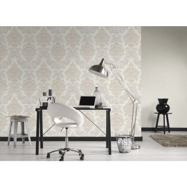 Tapete Beige, Creme, Weiß livingwalls Vliestapete (368982)