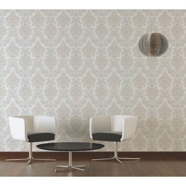 Tapete Beige, Creme, Weiß livingwalls Vliestapete (368982)