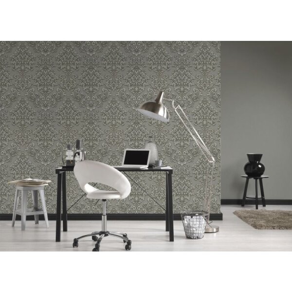 Tapete Beige, Creme, Grau, Silber livingwalls Vliestapete (368981)