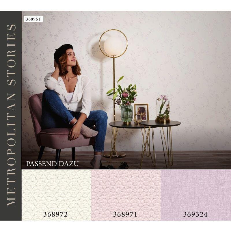 Tapete Rosa, Rose, Weiß livingwalls Vliestapete (368961)