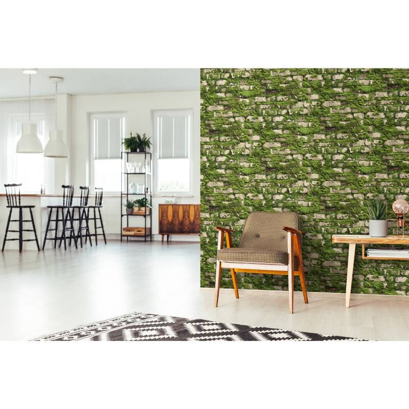 Tapete Beige, Creme, Grün Marburg Vliestapete (45732)