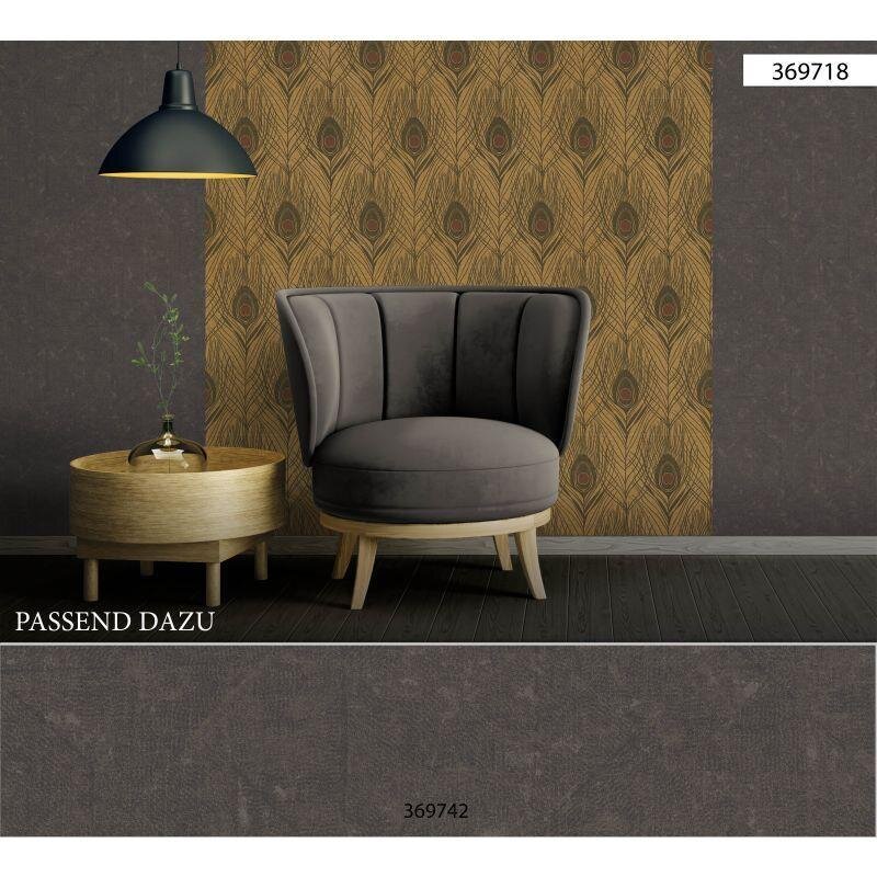 Tapete Schwarz, Anthrazit Architects Paper Vliestapete (369742)