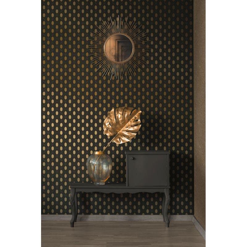 Tapete Beige, Creme, Schwarz, Anthrazit Architects Paper Vliestapete (369735)