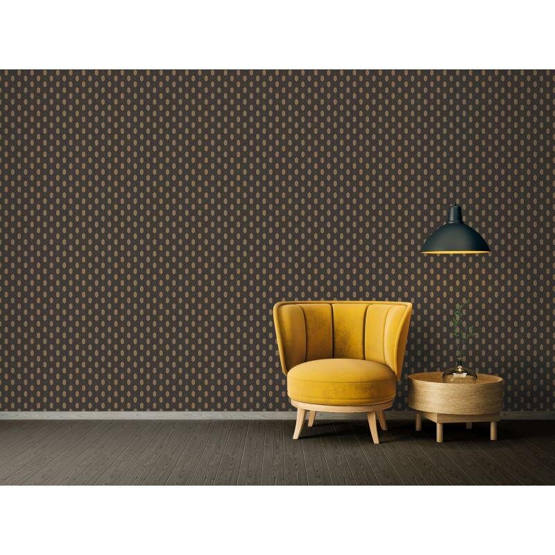 Tapete Beige, Creme, Schwarz, Anthrazit Architects Paper Vliestapete (369735)