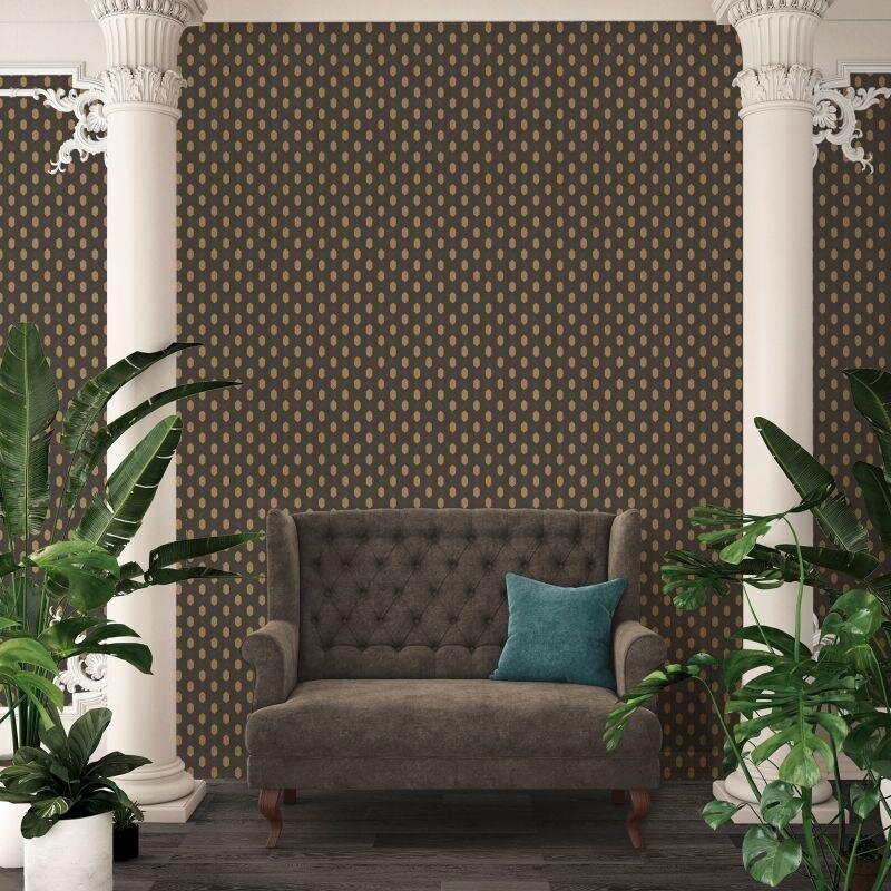 Tapete Beige, Creme, Schwarz, Anthrazit Architects Paper Vliestapete (369735)