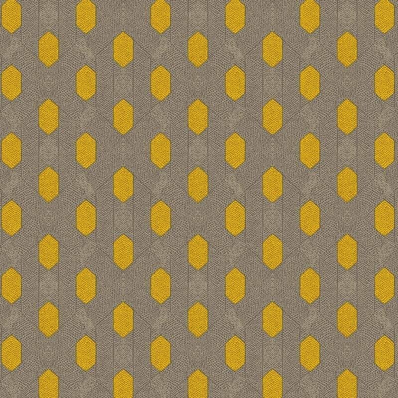 Tapete Gelb, Vanille, Grau, Silber Architects Paper Vliestapete (369732)