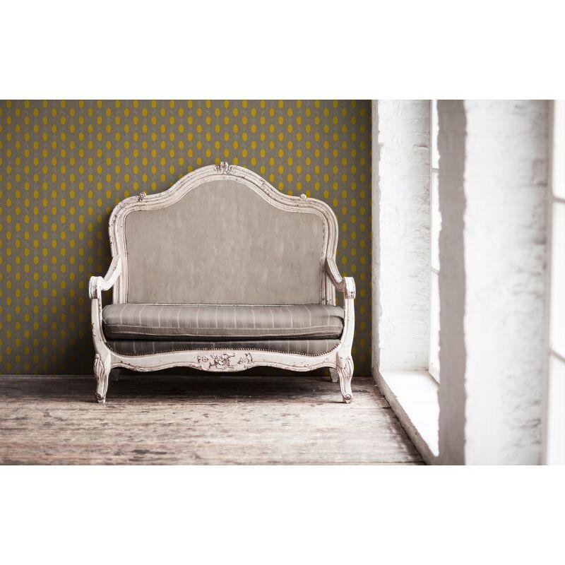 Tapete Gelb, Vanille, Grau, Silber Architects Paper Vliestapete (369732)