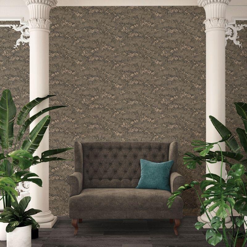 Tapete Braun, Schwarz, Anthrazit Architects Paper Vliestapete (369725)