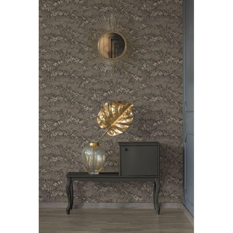 Tapete Braun, Schwarz, Anthrazit Architects Paper Vliestapete (369725)