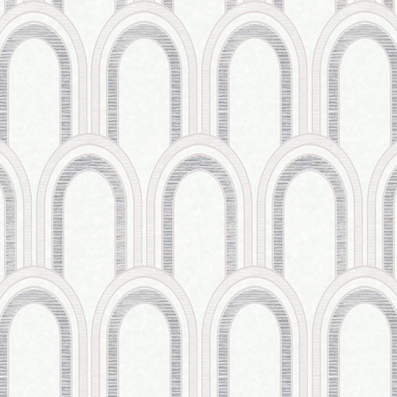 Tapete Grau, Silber, Weiß Architects Paper Vliestapete (391764)