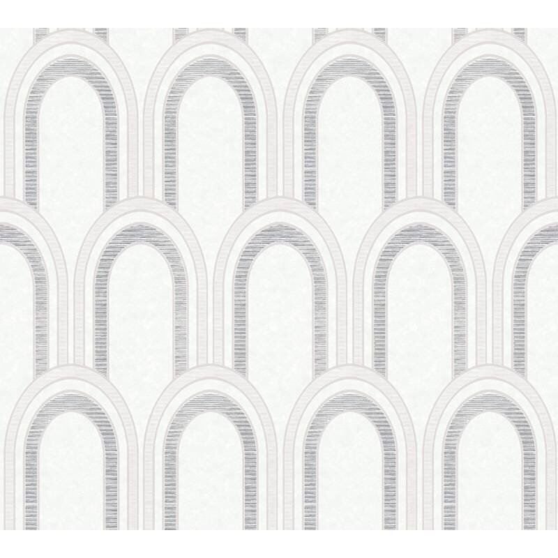 Tapete Grau, Silber, Weiß Architects Paper Vliestapete (391764)