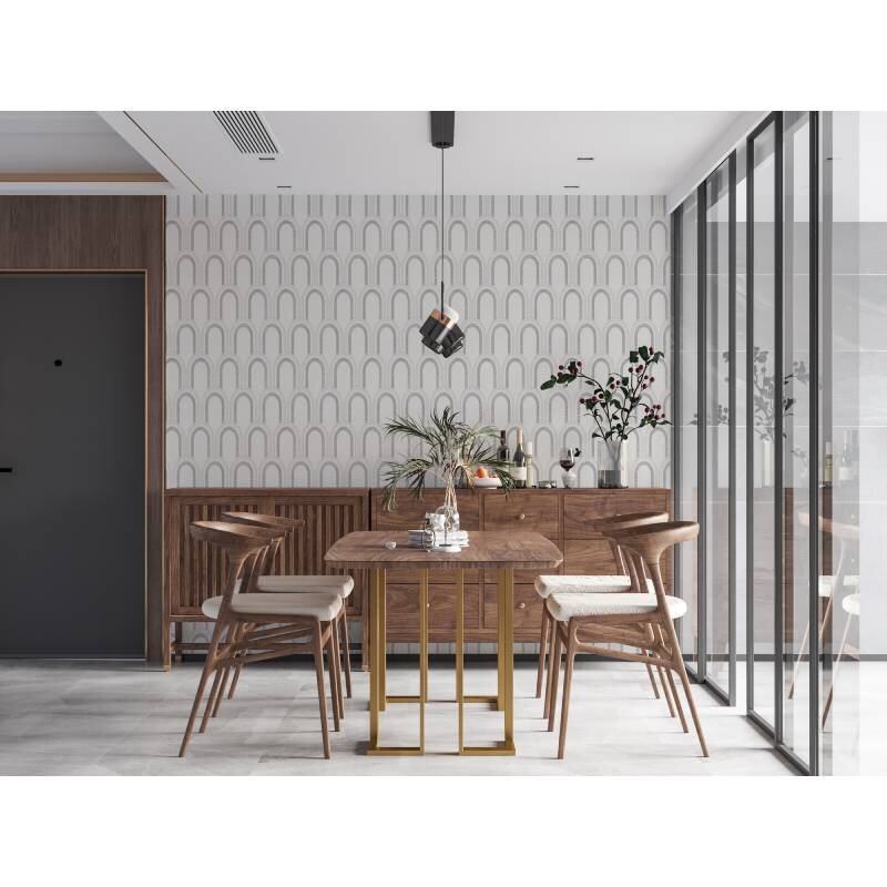 Tapete Grau, Silber, Weiß Architects Paper Vliestapete (391764)