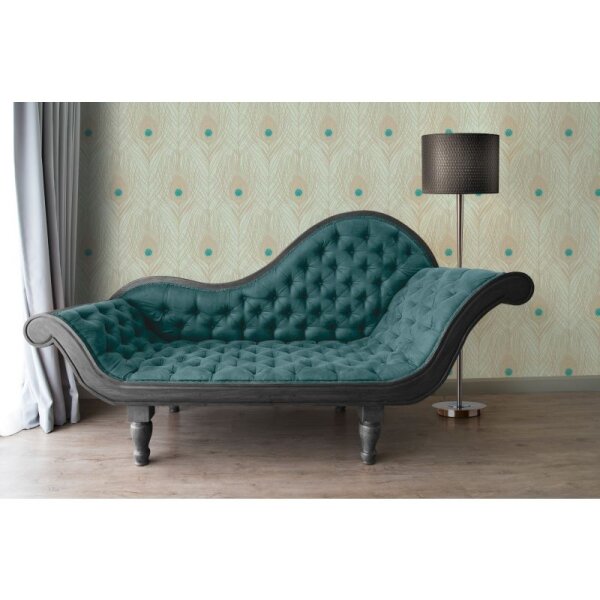 Tapete Braun, Türkis Architects Paper Vliestapete (369713)