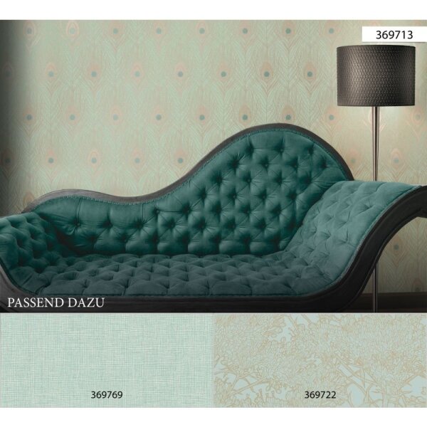 Tapete Braun, Türkis Architects Paper Vliestapete (369713)