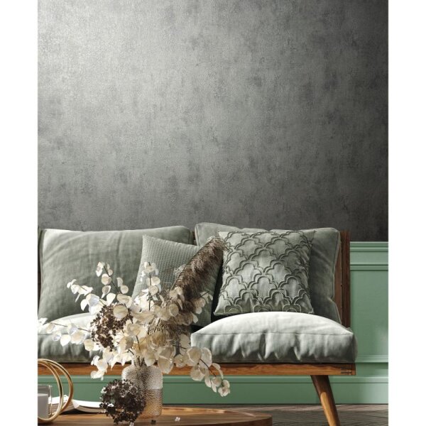 Tapete Grau, Schwarz, Anthrazit Novamur Vliestapete (82058)