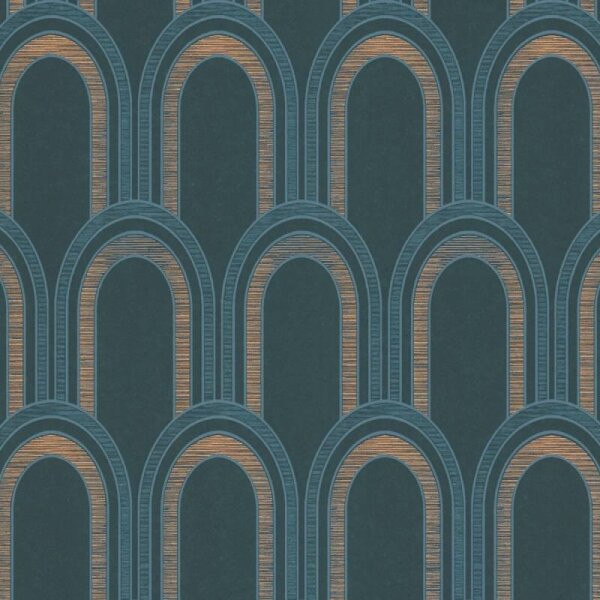 Tapete Blau, Grün, Petrol Architects Paper Vliestapete (391763)