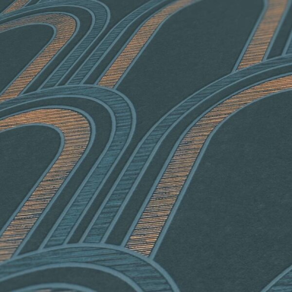 Tapete Blau, Grün, Petrol Architects Paper Vliestapete (391763)