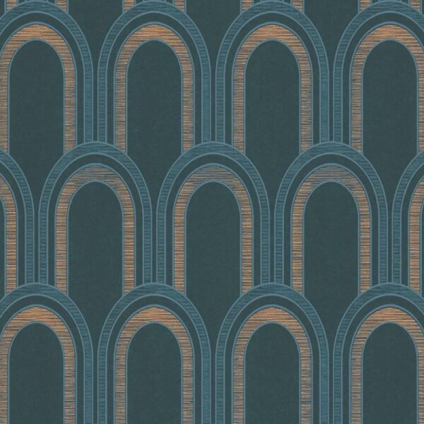 Tapete Blau, Grün, Petrol Architects Paper Vliestapete (391763)